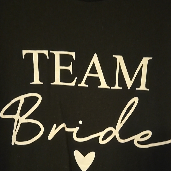 Black 'Team Bride' T-Shirt - Picture 2 of 2